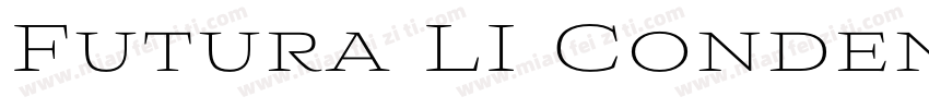 Futura LI CondensedL字体转换